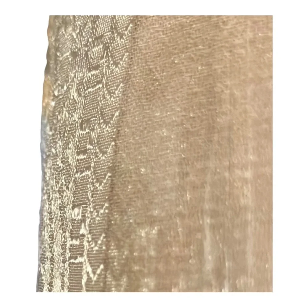 CROSCILL Classic Tailored Panel Drapery 50 X 108L. Fiorenza Sheer
